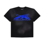 Black and Blue Hellstar Sports Core Gel Logo T-shirt