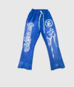 Hellstar Flare Sweatpants “Blue”