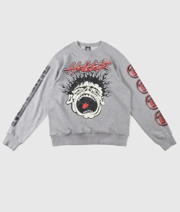 Hellstar Studios Records Sweater Grey