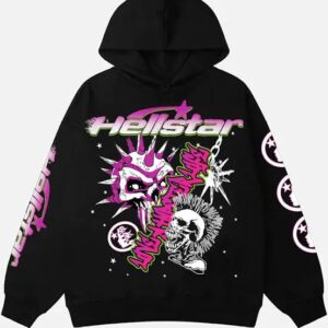 A Graphic Print Hellstar Hoodie